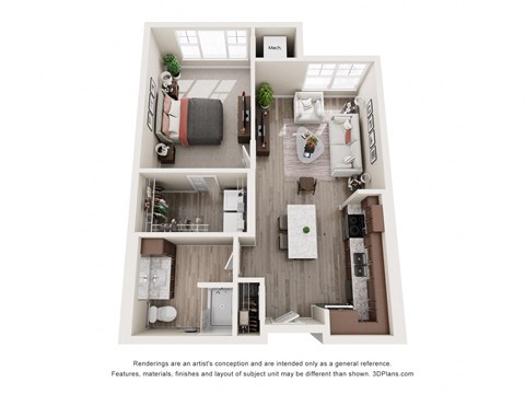 1 bed 1 bath A at The Winslow 62+ Apartments, West St Paul, MN